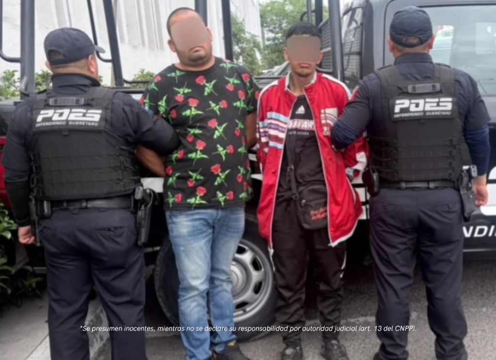 En Ciudad del Sol, POES detiene a dos hombres y asegura vehículo robado